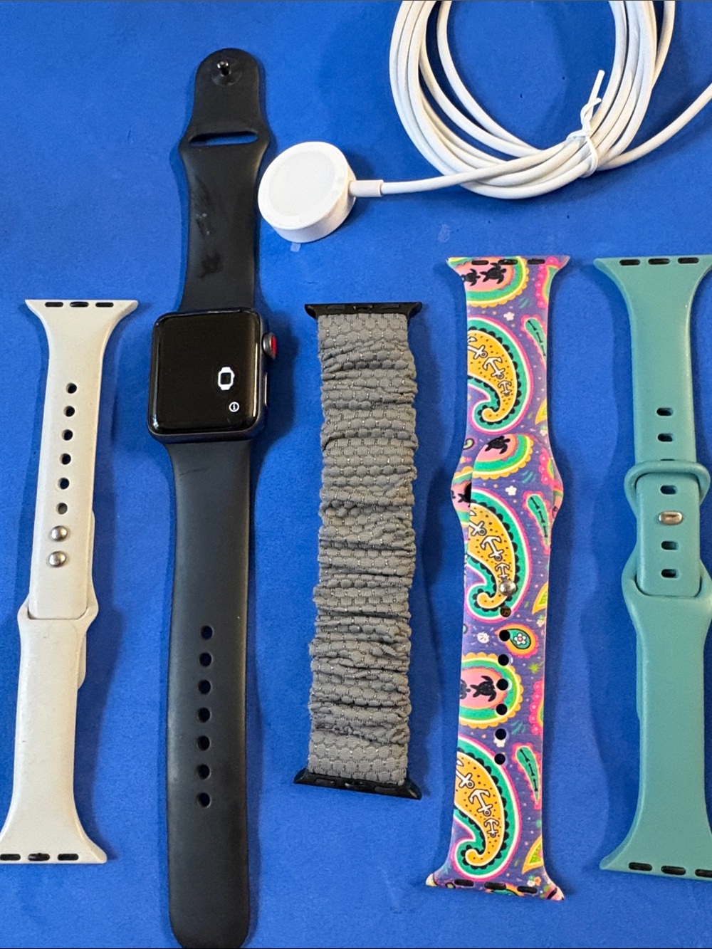 Apple Watch Series 3 - with GPS & cellular comes with Black Apple Sports Band